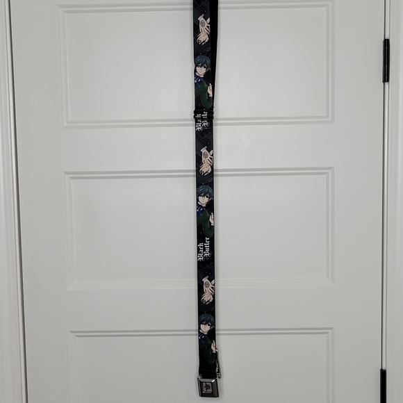 NWT Buckle Down Black Butler Adjustable Seat Belt Belt - Picture 2 of 6